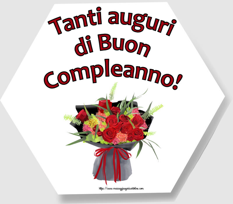 Compleanno Tanti auguri di Buon Compleanno! ~ composizione floreale con rose