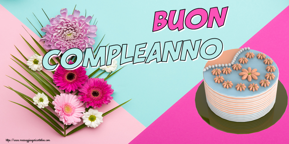 Buon Compleanno! ~ torta floreale