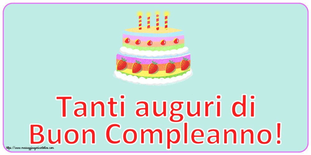 Tanti auguri di Buon Compleanno! ~ torta alle fragole