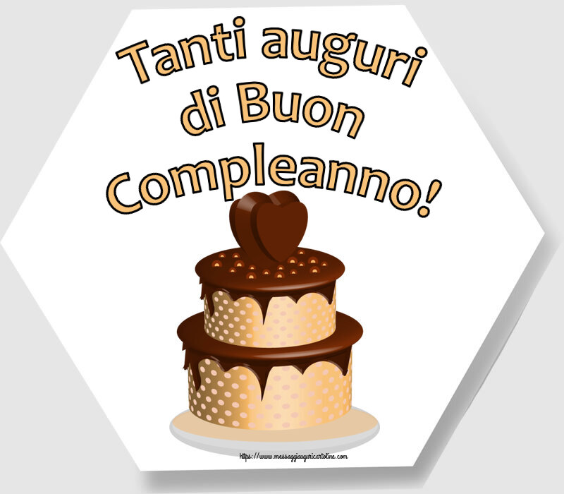 Compleanno Tanti auguri di Buon Compleanno! ~ torta al cioccolato clipart