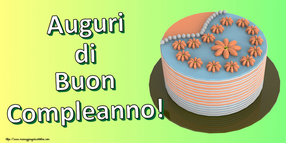 Auguri di Buon Compleanno! ~ torta floreale