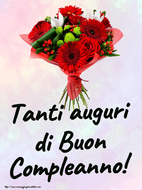 Compleanno Tanti auguri di Buon Compleanno! ~ bouquet di gerbere