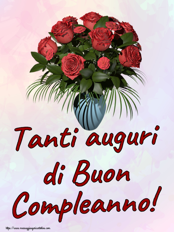 Compleanno Tanti auguri di Buon Compleanno! ~ vaso con rose