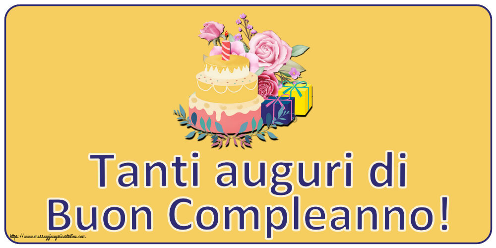 Compleanno Tanti auguri di Buon Compleanno! ~ torta e regali