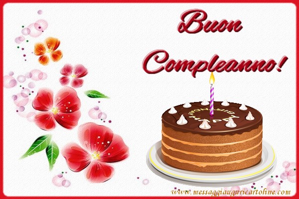 Il più popolari cartoline di compleanno con torta - Buon  Compleanno!
