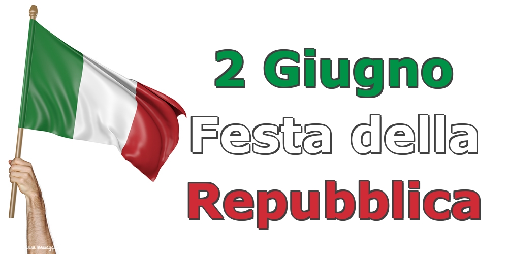 Cartoline per la Festa della Repubblica - 2 Giugno Festa della Repubblica - messaggiauguricartoline.com