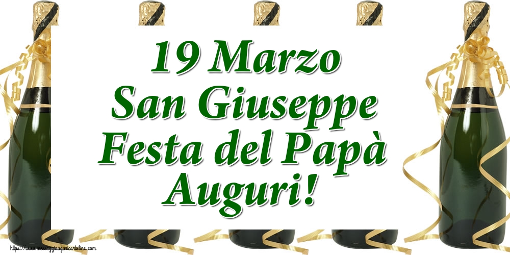 19 Marzo San Giuseppe Festa del Papà Auguri!