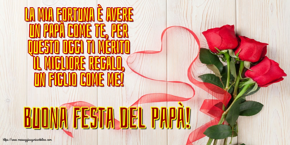Cartoline per la Festa del Papà - Buona Festa del Papà! - messaggiauguricartoline.com