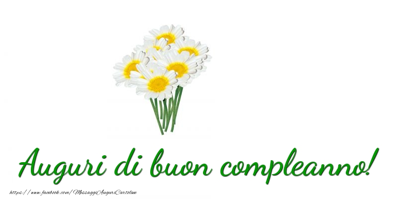 Cartoline con fiori - Auguri di buon compleanno! - messaggiauguricartoline.com