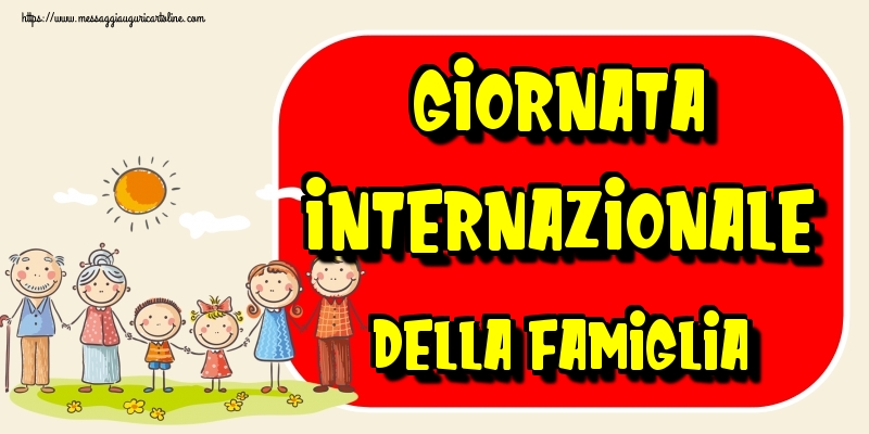 Cartoline per la Giornata della Famiglia - Giornata internazionale della famiglia