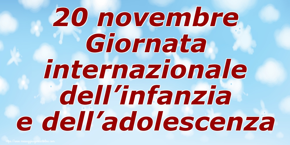 20 novembre Giornata internazionale dell’infanzia e dell’adolescenza