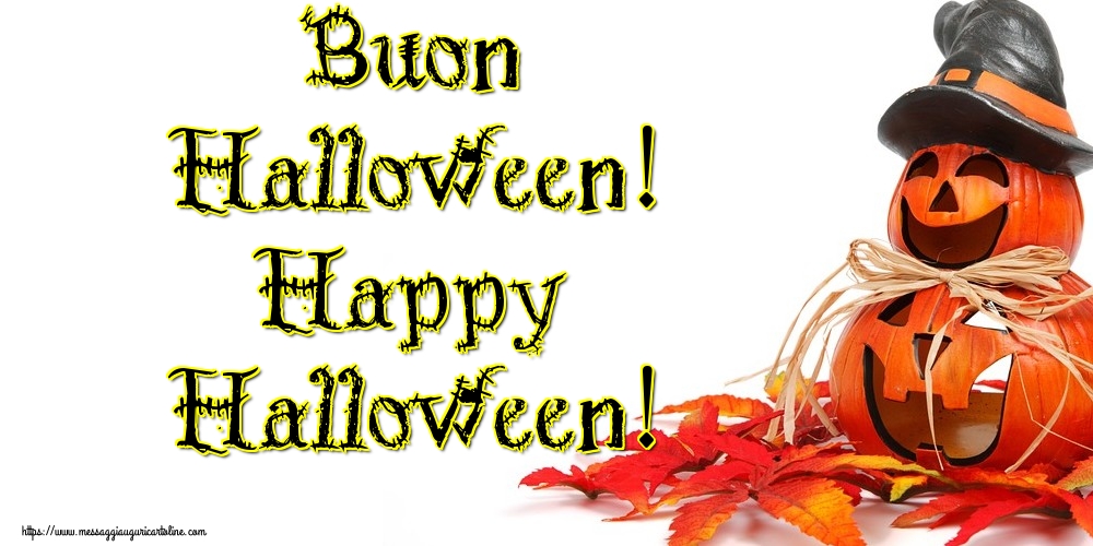 Cartoline di Halloween - Buon Halloween! Happy Halloween! - messaggiauguricartoline.com