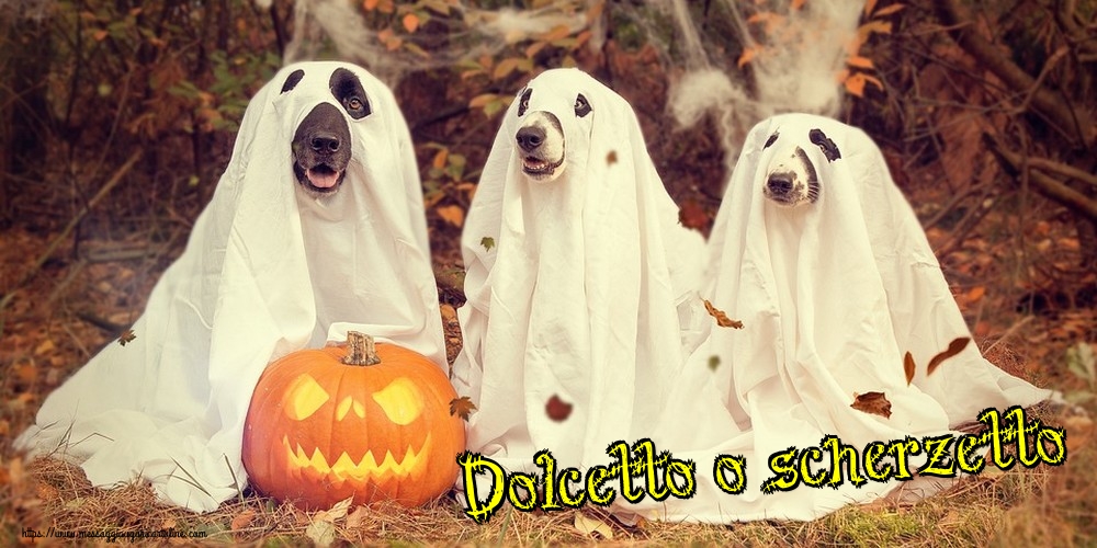 Cartoline di Halloween - Dolcetto o scherzetto - messaggiauguricartoline.com