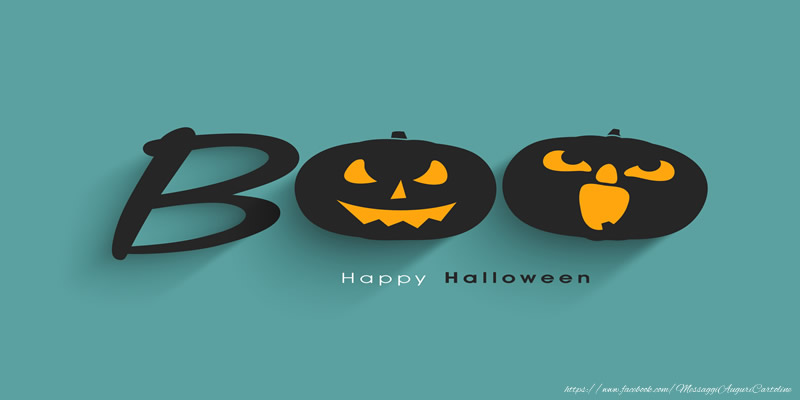Cartoline di Halloween - Boo Happy Halloween