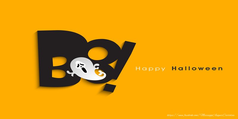 Cartoline di Halloween - Boo Happy Halloween!