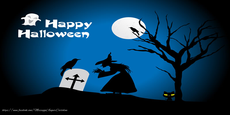 Cartoline di Halloween - Happy Halloween - messaggiauguricartoline.com
