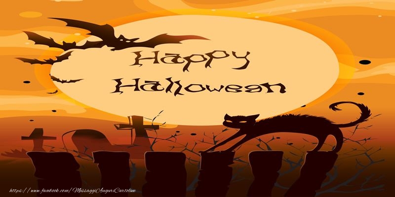 Cartoline di Halloween - Buon Halloween!  - Happy Halloween! - messaggiauguricartoline.com