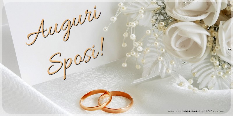 Cartoline di matrimonio - Auguri Sposi! - messaggiauguricartoline.com