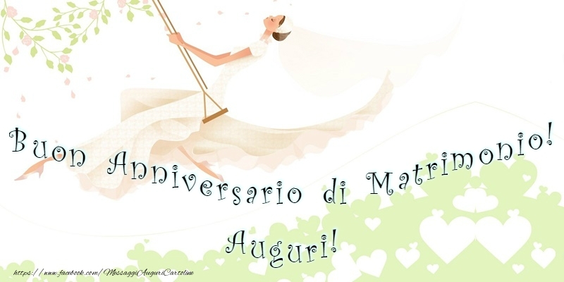 Cartoline di matrimonio - Buon Anniversario di Matrimonio! Auguri!