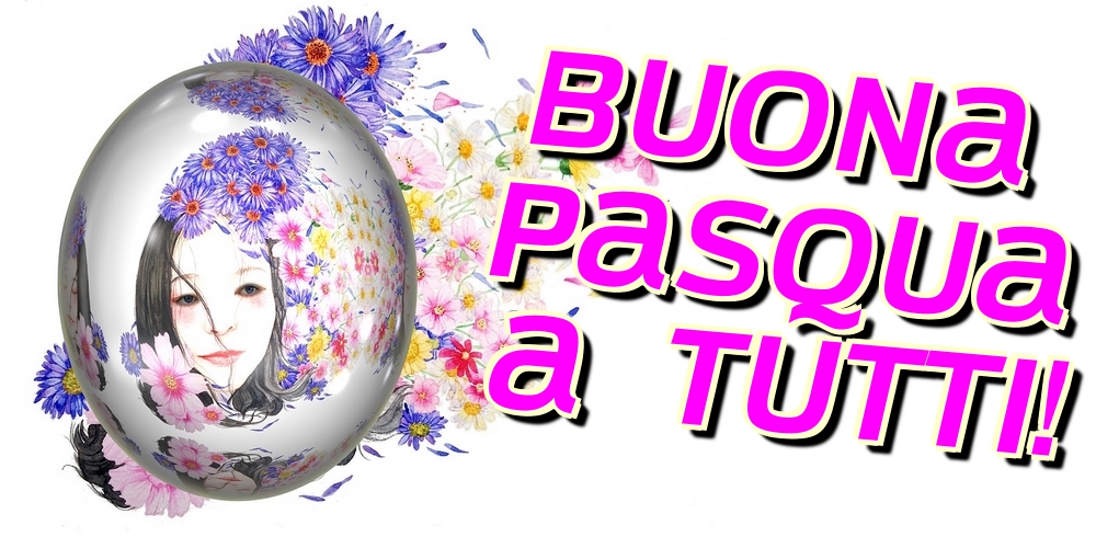Cartoline di Pasqua - Buona Pasqua a tutti! - messaggiauguricartoline.com
