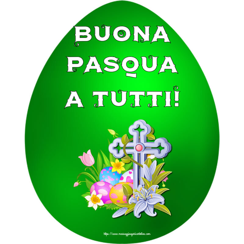 Cartoline di Pasqua con croce - Buona Pasqua a tutti!