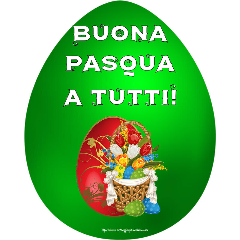 Pasqua Buona Pasqua a tutti! ~ composizione con tulipani e uova
