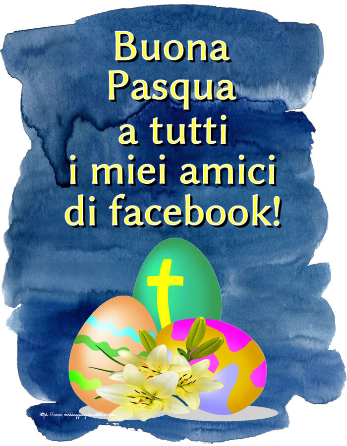 Buona Pasqua a tutti i miei amici di facebook! ~ uova con croce