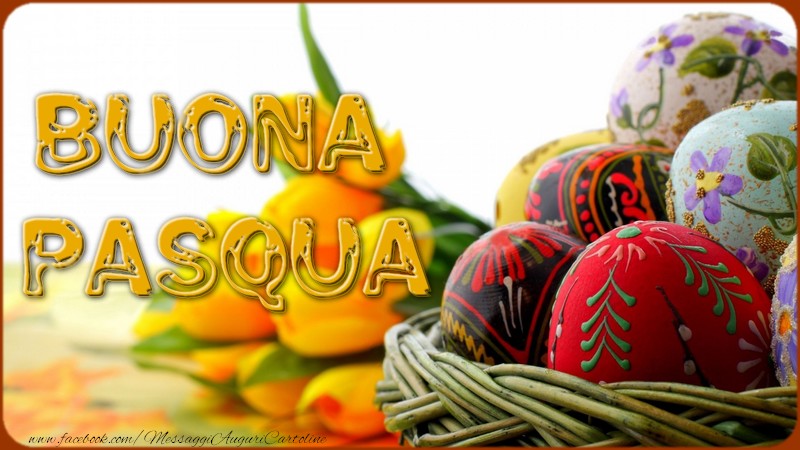 Cartoline di Pasqua - Buona Pasqua - messaggiauguricartoline.com