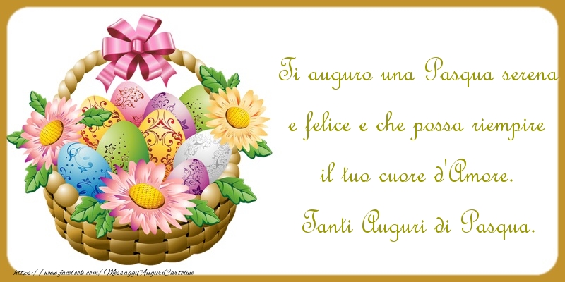 Cartoline di Pasqua - Tanti Auguri di Pasqua. - messaggiauguricartoline.com