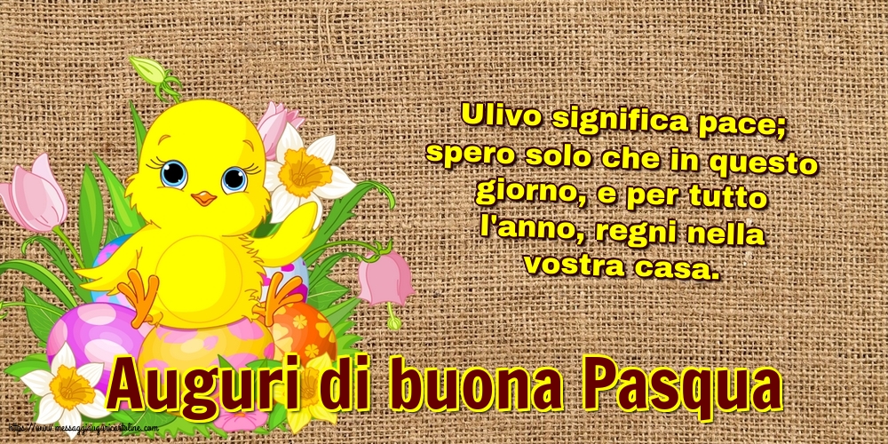 Pasqua Auguri di buona Pasqua