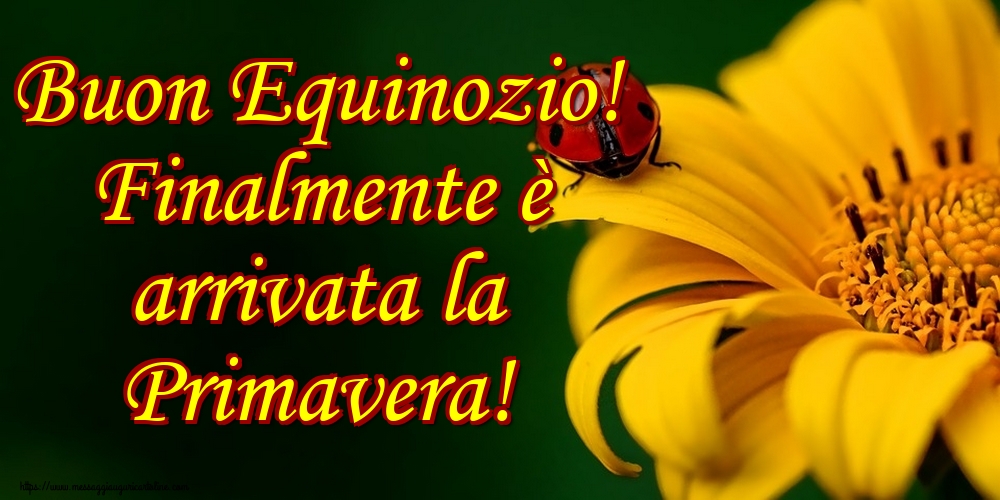 Buon Equinozio! Finalmente è arrivata la Primavera!