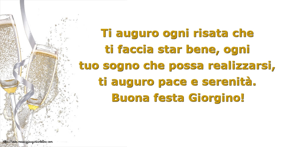 Cartoline di San Giorgio - Buona festa Giorgino! - messaggiauguricartoline.com
