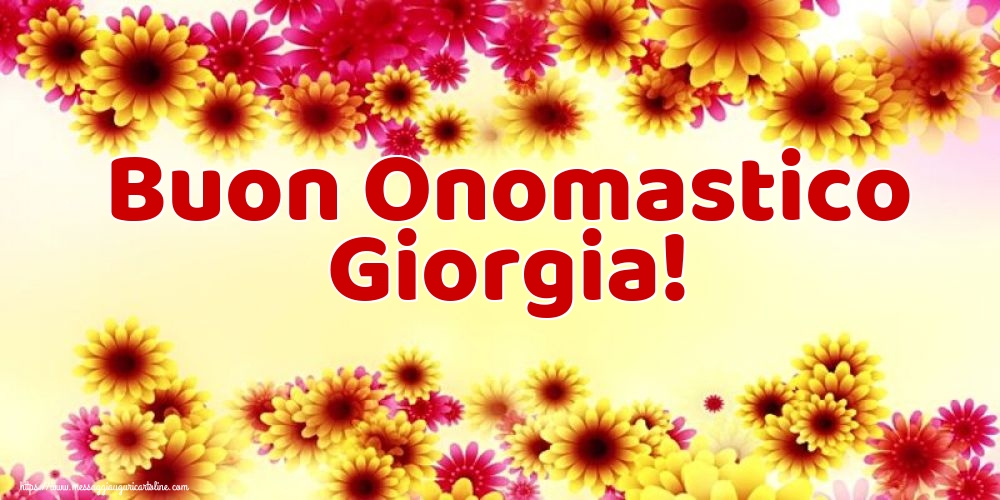Cartoline di San Giorgio - Buon Onomastico Giorgia! - messaggiauguricartoline.com