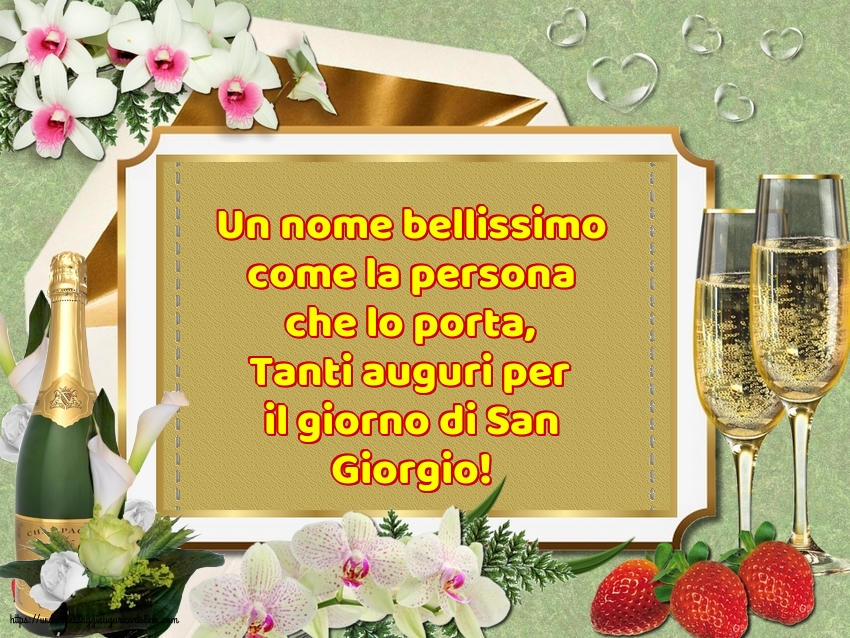 San Giorgio Tanti auguri per il giorno di San Giorgio!