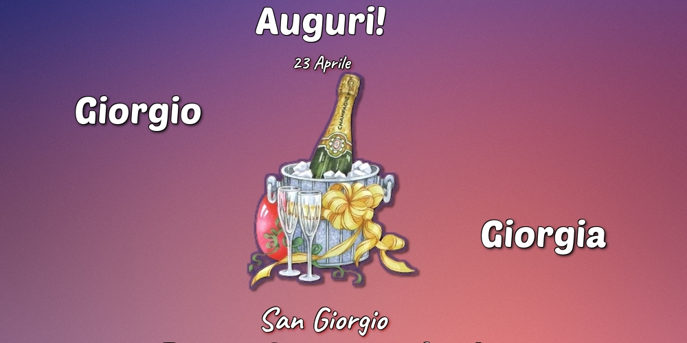 Cartoline di San Giorgio - 23 Aprile - San Giorgio - messaggiauguricartoline.com