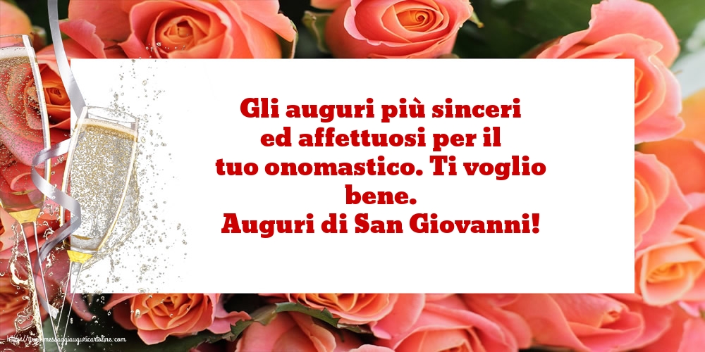 Cartoline di San Giovanni - Auguri di San Giovanni! - messaggiauguricartoline.com