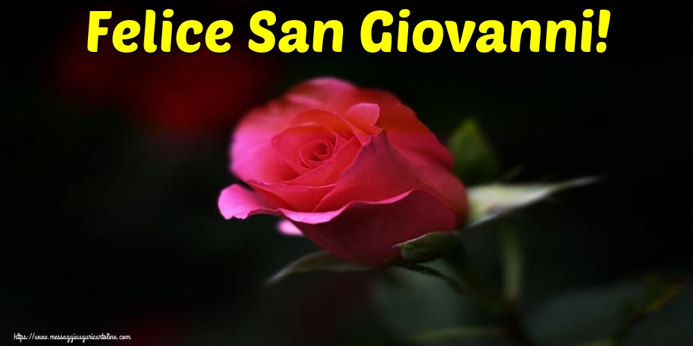 Cartoline di San Giovanni - Felice San Giovanni! - messaggiauguricartoline.com