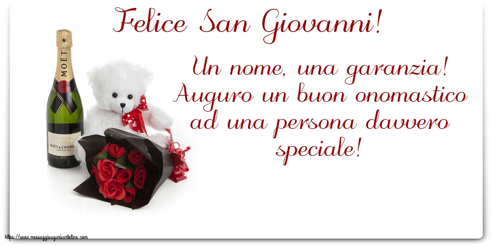 Cartoline per la San Giovanni Battista - Felice San Giovanni! - messaggiauguricartoline.com
