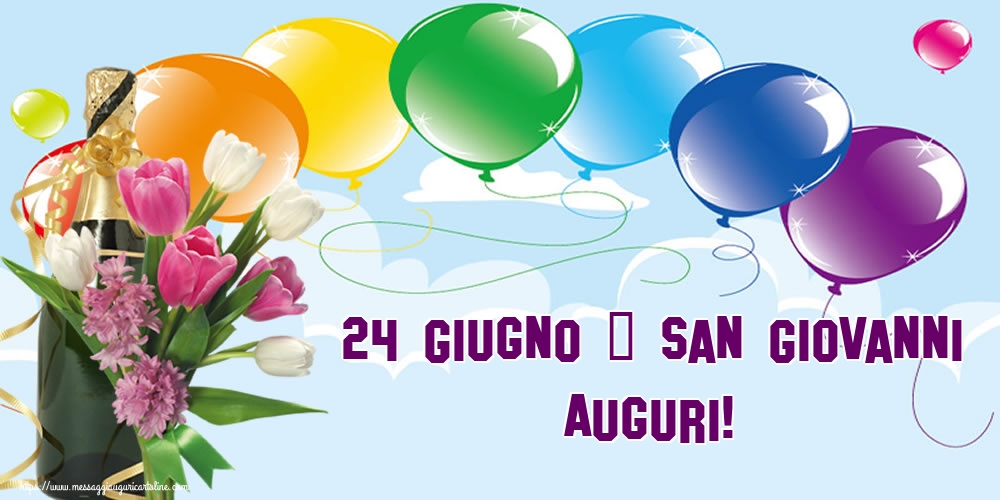 Cartoline per la San Giovanni Battista - 24 Giugno - San Giovanni Auguri! - messaggiauguricartoline.com