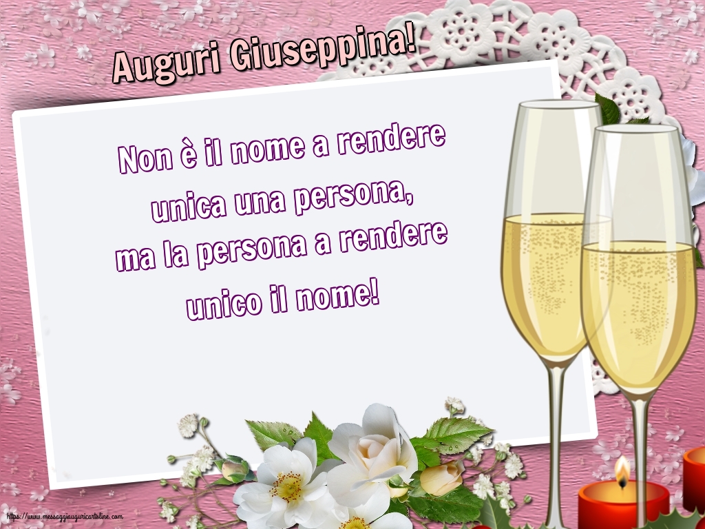 Cartoline di San Giuseppe - Auguri Giuseppina! - messaggiauguricartoline.com