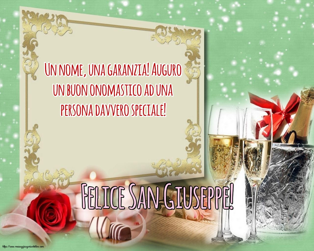 Cartoline di San Giuseppe - Felice San Giuseppe! - messaggiauguricartoline.com