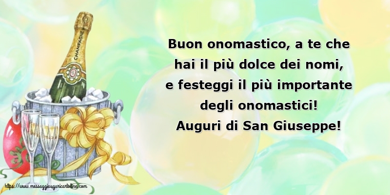 Cartoline di San Giuseppe - Auguri di San Giuseppe! - messaggiauguricartoline.com