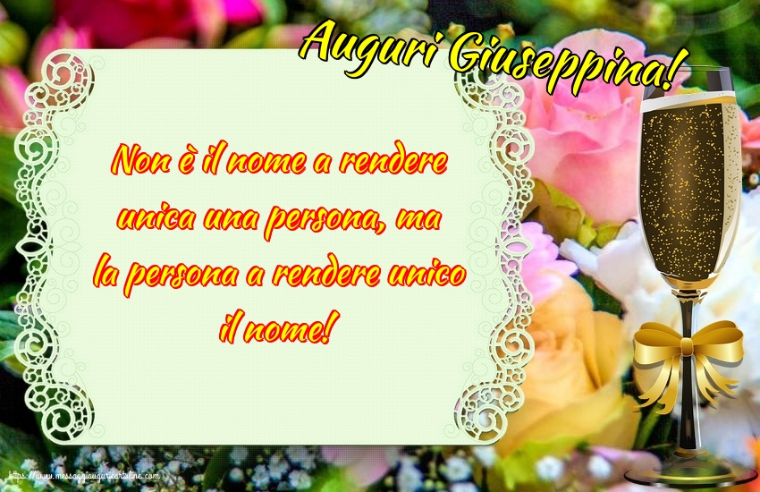 Cartoline di San Giuseppe - Auguri Giuseppina! - messaggiauguricartoline.com