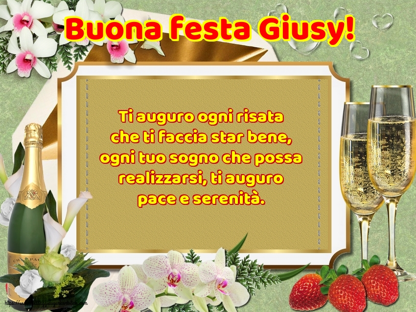 Cartoline di San Giuseppe - Buona festa Giusy! - messaggiauguricartoline.com