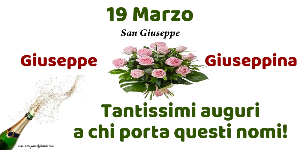 Cartoline di San Giuseppe - 19 Marzo - San Giuseppe - messaggiauguricartoline.com