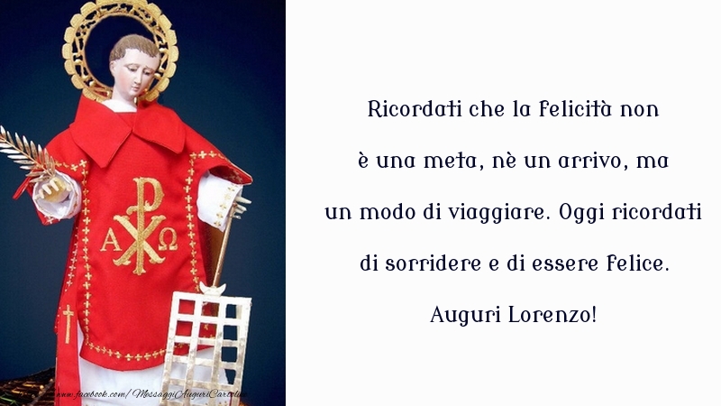 Cartoline di San Lorenzo - Auguri Lorenzo! - messaggiauguricartoline.com