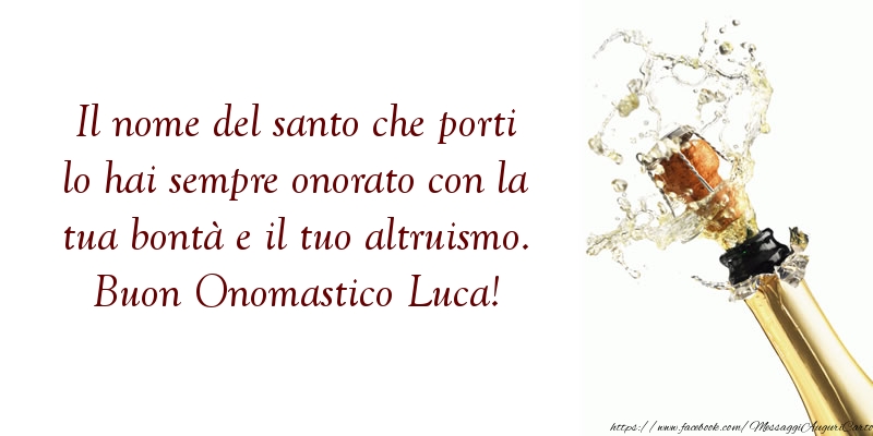 Cartoline di  San Luca - Buon Onomastico Luca! - messaggiauguricartoline.com
