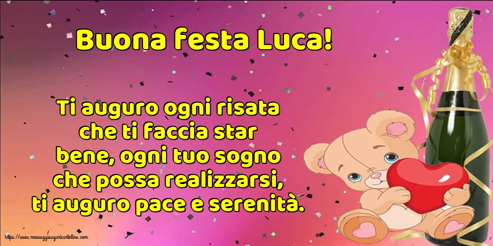 San Luca Buona festa Luca!