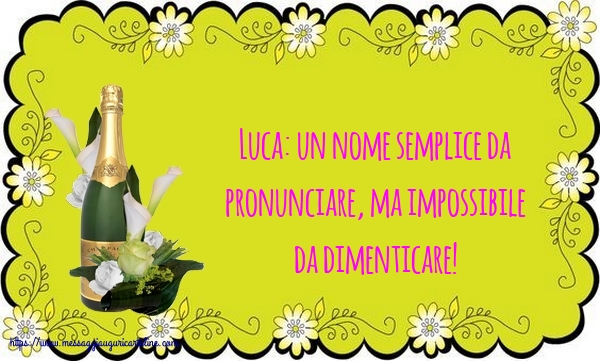 San Luca Luca: un nome semplice da pronunciare