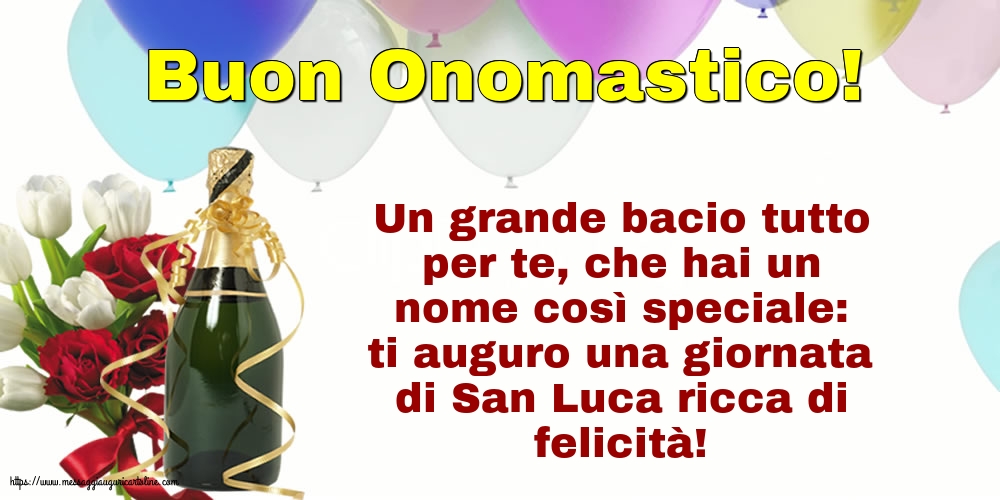 Cartoline di  San Luca - Buon Onomastico! - messaggiauguricartoline.com